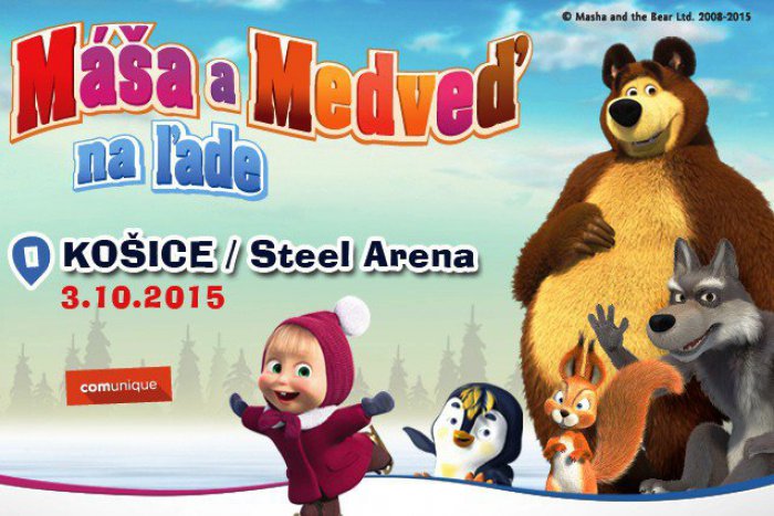 Ilustračný obrázok k článku Absolútna novinka: Obľúbená Máša a Medveď sa chystajú na košický ľad!